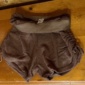 Buff Bunny Small Cozy Brown Women's Shorts